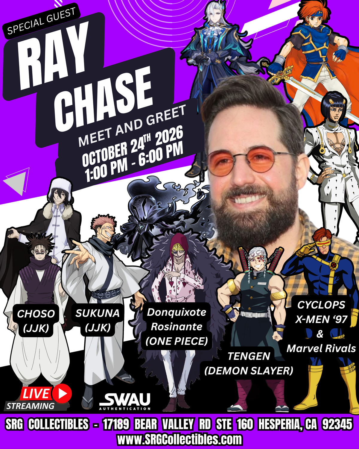 Ray Chase | Send-Ins (BULK)